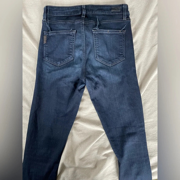 PAIGE Hoxton Ultra Skinny Jeans in Lana Dark Wash Denim - Picture 8 of 9